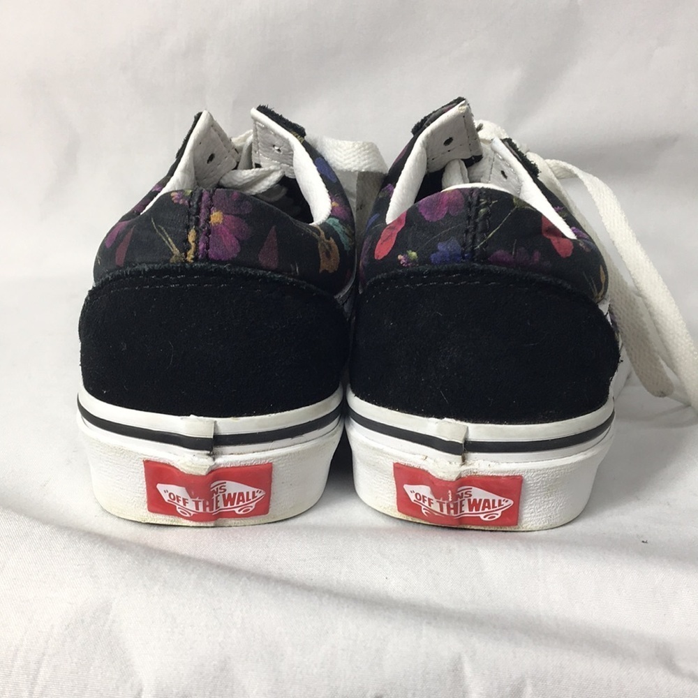Vans Women’s Old Skool Black Floral Skate Sneakers Size 5.5 GREAT Condition - Picture 6 of 15